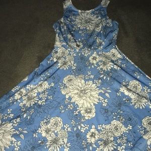 Blue Floral Dress